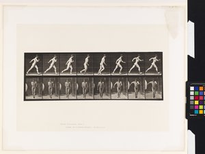 Placa 4. Caminando de Eadweard Muybridge