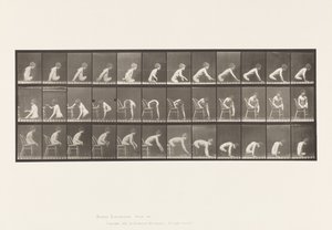 Placa 538. Amputación Doble de Muslos; Niño; Moviéndose Hacia Adelante de Eadweard Muybridge