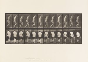 Placa 558. Paraplejía; parcial; caminando, 1885 de Eadweard Muybridge