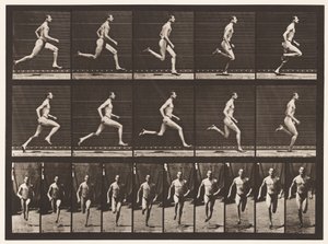 Placa 60. Corriendo a medio kilómetro (zapatos) de Eadweard Muybridge