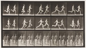 Placa 69. Corriendo dos modelos de Eadweard Muybridge