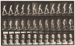 Placa 76. Subiendo una Pendiente de Eadweard Muybridge