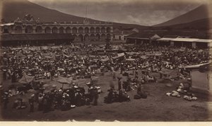 Plaza y Palacio del Virrey-Antigua de Guatemala,1877 (foto) de Eadweard Muybridge