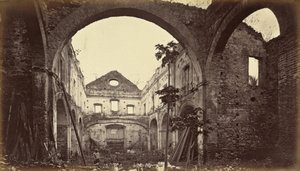 Ruinas de la Iglesia de Santo Domingo-Panamá,1875, publicado 1877 (foto) de Eadweard Muybridge
