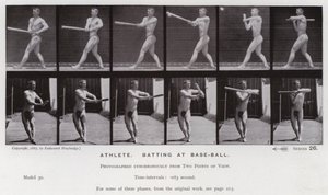La figura humana en movimiento: Atleta, bateando en béisbol