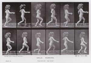 La Figura Humana en Movimiento: Niño, Corriendo de Eadweard Muybridge
