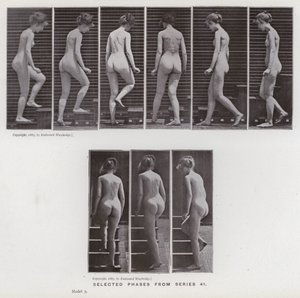 La figura humana en movimiento: Fases seleccionadas de la serie 41 de Eadweard Muybridge