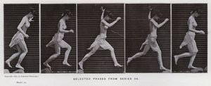 La figura humana en movimiento: Fases seleccionadas de la serie 54 de Eadweard Muybridge