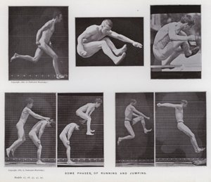 La figura humana en movimiento: Algunas fases de correr y saltar de Eadweard Muybridge