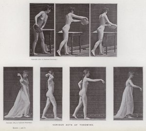 La figura humana en movimiento: Varios actos de lanzamiento de Eadweard Muybridge
