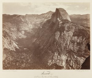 Tissack, Cúpula Sur desde Glacier Point, Valle de Yosemite #73, c.1872 de Eadweard Muybridge
