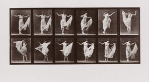 Mujer bailando, Placa 107 de Animal Locomotion de Eadweard Muybridge