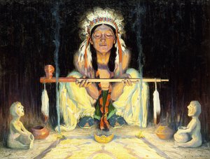 Ofrenda al Gran Espíritu de Eanger Irving Couse