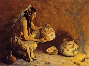 El Jarrón de los Pájaros, 1933 de Eanger Irving Couse