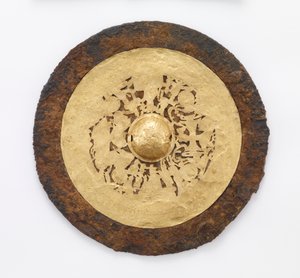 Espejo con la Reina Madre del Oeste (Xiwangmu) y el Duque Padre del Este (Dongwanggong), 25-220