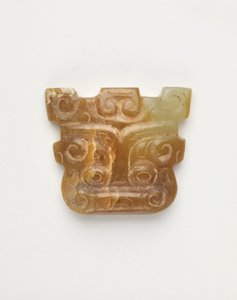 Colgante en forma de máscara de animal, 650-500 a.C. de Eastern Zhou Dynasty Chinese School