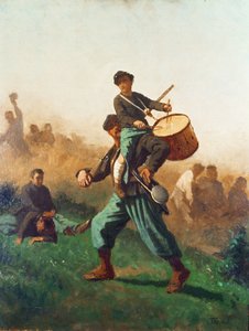 Un estudio para El tamborilero herido de Eastman Johnson