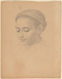 Cabeza de una joven de Eastman Johnson