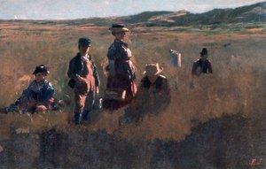 En el campo, c. 1875 de Eastman Johnson