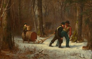 En su camino al campamento de Eastman Johnson