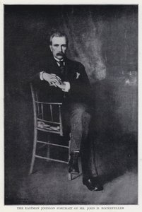 El retrato de Eastman Johnson de Mr. John D. Rockefeller de Eastman after Johnson