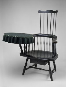 Silla con brazo para escribir de Ebenezer Tracy