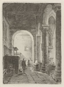 interior de una iglesia de Eberhard Cornelis Rahms