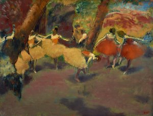 Antes de la actuación de Edgar Degas
