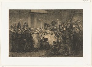 María de Borgoña en su majestuoso lecho de Edgar Alfred Baes