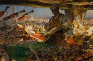 Stradivarius en su Taller, 1913 de Edgar Bundy