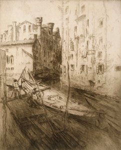 El Ghetto Judío en Venecia, 1906 de Edgar Chahine