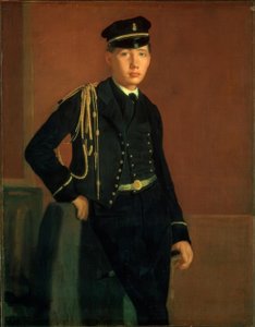 Achille de Gas y oficial de Guardiamarina de Edgar Degas