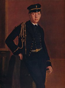 Achille de Gas en el uniforme de un cadete, 1856-1857 de Edgar Degas