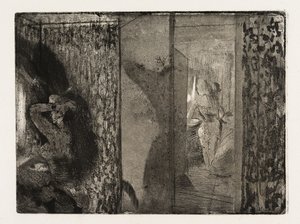 Actrices en sus camerinos de Edgar Degas