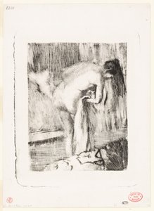 Después del baño II de Edgar Degas