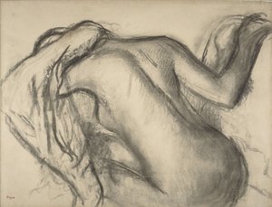 Después del Baño, Mujer Secándose el Cabello, c.1893-98