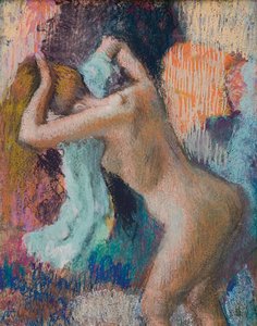Después del baño, mujer secándose, c.1890-1895 de Edgar Degas
