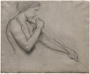 Angel Blowing a Trumpet de Edgar Degas