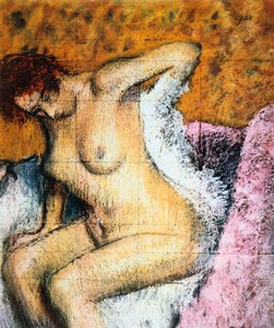 Después del baño, c1895 de Edgar Degas