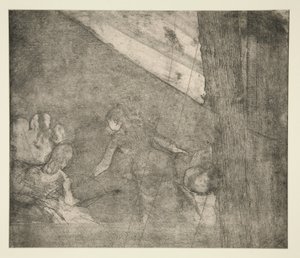 En los Ambassadeurs, c.1877 de Edgar Degas