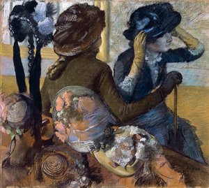 En la sombrerería, 1882 de Edgar Degas