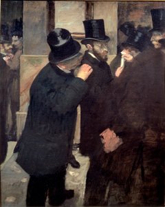 En la Bolsa de Edgar Degas