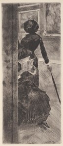 Au Louvre: La Peinture (Mary Cassatt) (aguafuerte y aguatinta)