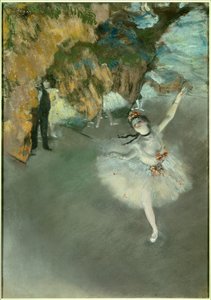 Ballet o La estrella o Bailarina en escena de Edgar Degas