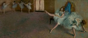 Antes del ballet, 1890-1892 de Edgar Degas