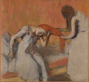Peinándose (La coiffure). 1892-95 de Edgar Degas