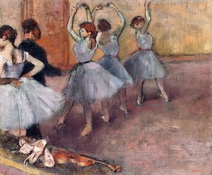 Bailarinas en tonos azules