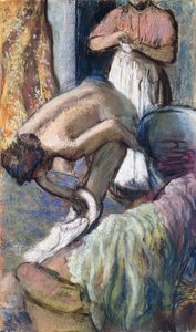 Desayuno después del baño de Edgar Degas