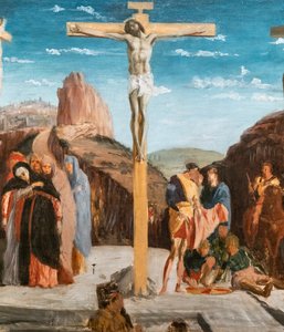 Calvario (copia después de Andrea Mantegna) (detalle) de Edgar Degas