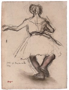 Bailarina, vista trasera de Edgar Degas